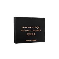 Max Factor Facefinity COMPACT Foundation Refill Porcelain 001, für ein mattes Finish mit bis zu 24h Halt, vegan von Max Factor