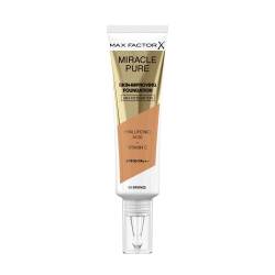 Max Factor Miracle Pure Skin Improving Foundation, Fb. 80 Bronze, hautverbesserndes Make-Up mit LSF 30, 30 ml von Max Factor