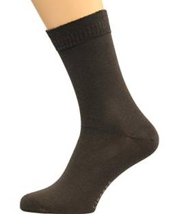 10 Paar hochwertige Diabetikersocken (socken ohne Gummi) von Max Lindner Socken Qualität seit 1921 (42-44, dunkelbraun) von Max Lindner