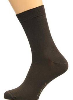 Max Lindner 10 Paar Business-Socken für Damen und Herren, hochwertige Baumwollsocken mit Komfortbund, blickdicht, atmungsaktiv und hautsympathisch, Qualitätssocken seit 1921 (45-47, braun) von Max Lindner