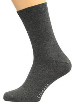 Max Lindner 5 Paar Herrensocken 95% Baumwolle 5% Elasthan (45-47, grau) von Max Lindner