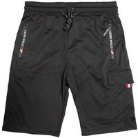 Max Men Sweatshorts Trainings Schorts mit Cargo Tasche Kurze Sport Hose 5862 in Schwarz von Max Men