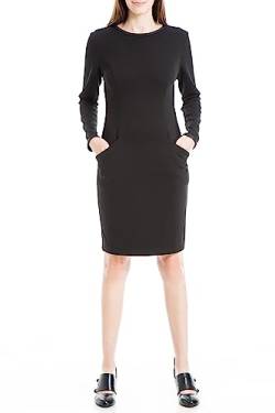 Max Studio Damen Langarm Kurzes Kleid, Schwarz, Groß von Max Studio