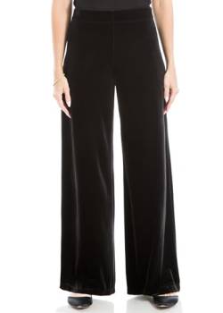 Max Studio Damen Samthose Hose, Schwarz, M von Max Studio