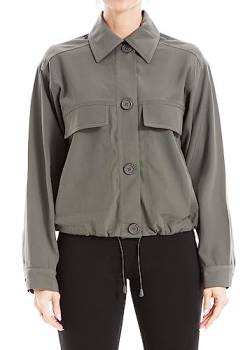 Max Studio Kurze Twill-Jacke für Damen, Armee, L von Max Studio