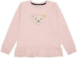 Max und Mia Steiff Mädchen Sweatshirt mit Quietsche Bär Squeezer (110, Peachy (3077)) von Max und Mia