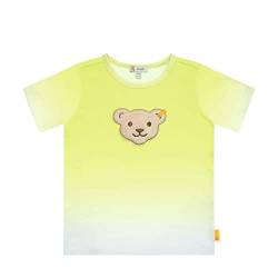 Steiff Jungen Kurzarm T- Shirt mit Quietsche Bär Squeezer (92, Lime - Verlaufend) von Max und Mia