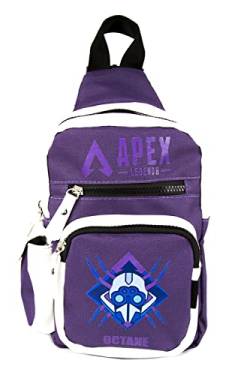 Maxers Apex Legends Oktane Sling Bag für Damen Herren Kinder Sling Rucksack Crossbody Brusttasche Schultertasche, Octane von Maxers