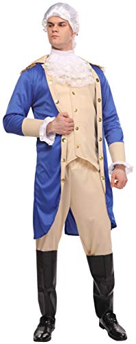 Maxim Party Supplies George Washington, Kolonial Patriot Kostüm für Herren, Herren, Herren, Halloween-Kostüm, bestehend aus Jacke mit Weste, Krawatte, Hose, Stiefelüberzug - Mehrfarbig - Large von Maxim Party Supplies