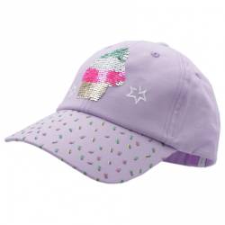 maximo - Girl's Cap Ice - Cap Gr 47-49 cm lila von Maximo