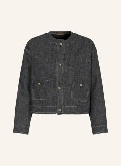 Maxmara Studio Tweed-Jacke Ghinea Aus Leinen blau von Maxmara Studio