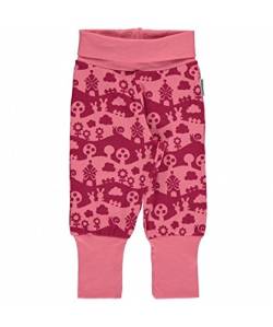 Maxomorra Baby Rib Pants Pink Landscape 98/104 von Maxomorra