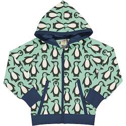 Maxomorra Cardigan Hood Sweat Penguin Family, 74/80 von Maxomorra