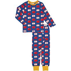 Maxomorra Kinder Schlafanzug Bio Pyjama Farm Apple GOTS Zertifiziert (110-116) von Maxomorra