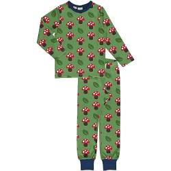 Maxomorra Kinder Schlafanzug Glückspilz GOTS Pyjama Mushroom (110/116) von Maxomorra