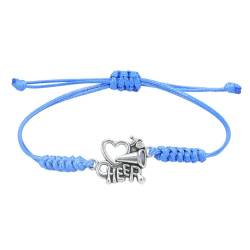 Maxtonser Cheerleader-Armbänder, verstellbare Sport-Cheerleader-Handkette, Schmuck für Frauen und Mädchen, Sport-Cheerleader-Handkette, Geschenk, modische Armbänder von Maxtonser