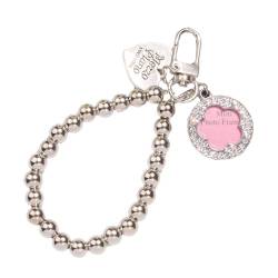 Maxtonser Diy Handmade Cute Phone Charm Y2K Women Diamonds-Encrusted Round Beads Lanyard Star Bone Pendant Cartoon Accessories,Style 1 von Maxtonser