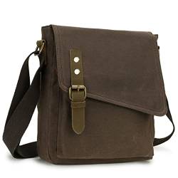 MayBlosom Kleine Messenger Bag, VONXURY wasserfeste Umhängetasche Canvas Crossbody Geldbörse für Frauen Männer von MayBlosom