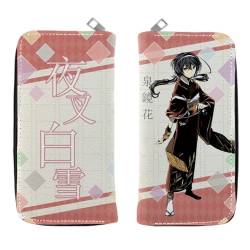 Bungo Stray Dogs Geldbörse, Anime PU-Leder Cartoon Brieftasche Kinder Student Münze Geldbeutel, Bedruckte Lange Clutch Münzbörse Mit Reißverschluss (G) von MayDee