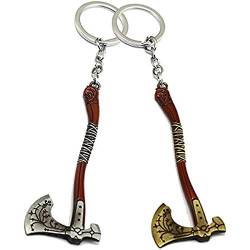 Kratos Leviathan Axt Modell Schlüsselanhänger Mode Schlüsselring Schlüsselkette Halter Llaveros Chaveiro Souvenir Geschenke 2pcs von MayDee