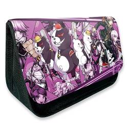 MayDee Danganronpa Anime Peripherie Zipper Flap Federtasche, Full Colour gedruckt Federmäppchen Schulbedarf (B) von MayDee