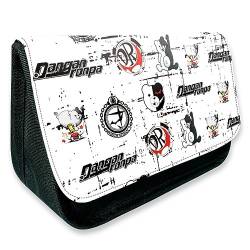 MayDee Danganronpa Anime Peripherie Zipper Flap Federtasche, Full Colour gedruckt Federmäppchen Schulbedarf (E) von MayDee