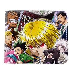 MayDee Hunter×Hunter Geldbörse Anime PU-Leder Cartoon Brieftasche Herren Brieftasche Kreditkarteninhaber, Kinder Studenten Kurz Faltbare Brieftasche (F) von MayDee