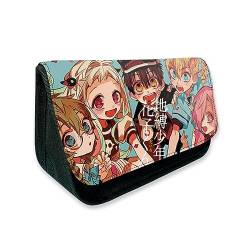 Toilet-Bound Hanako-kun Federmäppchen, Cartoon Anime Große Kapazität Leinwand Zip Schreibwaren Fall Geschenke Für Mädchen (B) von MayDee