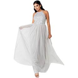 Maya Deluxe Damen Rl004 Mm Bridesmaid Dress, Soft Grey, 36 EU von Maya Deluxe