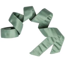 Maya Deluxe Damen Womens Belt Ladies Satin Sash Waist Tie Ribbon Bow Accessory for Bridesmaids Bridal Wedding Prom Evening Occasion Gürtel, Deep Mint, S-M von Maya Deluxe