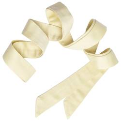 Maya Deluxe Damen Womens Belt Ladies Satin Sash Waist Tie Ribbon Bow Accessory for Bridesmaids Bridal Wedding Prom Evening Occasion Gürtel, Lemon, L-XL von Maya Deluxe