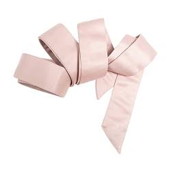 Maya Deluxe Women's Womens Ladies Satin Sash Waist Tie Ribbon Bow Accessory for Bridesmaids Bridal Wedding Prom Evening Occasion Belt, Frosted Pink, S-M von Maya Deluxe