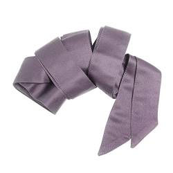 Maya Deluxe Women's Womens Ladies Satin Sash Waist Tie Ribbon Bow Accessory for Bridesmaids Bridal Wedding Prom Evening Occasion Belt, Moody Lilac, L-XL von Maya Deluxe