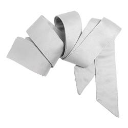 Maya Deluxe Women's Womens Ladies Satin Sash Waist Tie Ribbon Bow Accessory for Bridesmaids Bridal Wedding Prom Evening Occasion Belt, Soft Grey, S-M von Maya Deluxe