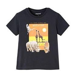 Mayoral - Jungen T-Shirt Kurzarm, Bedruckt Wildandfree, schwarz - 3.006, Größe 110 von Mayoral