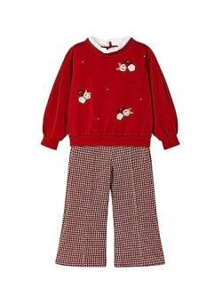 Mayoral Lange Hosen Set Jacquard für Mädchen Rot 4 Jahre (104cm) von Mayoral