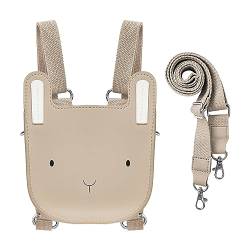 Kinderrucksack Umhängetasche für Kinder Mini-Rucksack für Mädchen Umhängetasche für Jungen Geldbörse für Teenager Süße Tiertasche 2-in-1-Stilab 3 Jahren L16xD7xH18.5cm / L6.3xD2.8xH7.3in (Bunny) von Mayplous