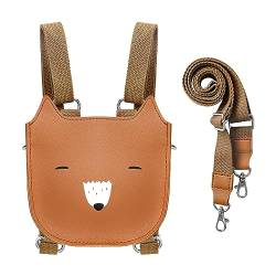 Mayplous Kinderrucksack Umhängetasche für Kinder Mini-Rucksack für Mädchen Umhängetasche für Jungen Geldbörse für Teenager Süße Tiertasche 2-in-1-Stilab 3 Jahren L16xD7xH17cm / L6.3xD2.8xH6.7in (Fox) von Mayplous