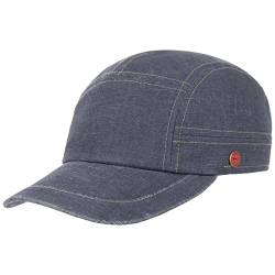 Mayser Maik Savona Cap Baumwollcap Sommercap Basecap Baseballcap Leinencap Damen/Herren - Made in The EU Metallschnalle, mit Schirm, Schirm Frühling-Sommer - 59 cm Denim von Mayser