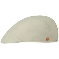 Mayser Prince Coolmax Sunblocker Flatcap Schirmmütze Schiebermütze Sonnencap Herren - Made in The EU mit Schirm, Futter Frühling-Sommer Herbst-Winter - 61 cm Hellbeige von Mayser