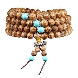 108 Perlen Armband Tibetische buddhistische Buddha Meditation Natürliche Holz Mala Gebet Perlen Halskette von Mayting