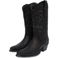 Mayura Boots ALABAMA Schwarz Cowboystiefel Rahmengenähter Damen Lederstiefel von Mayura Boots