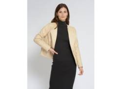 Lederblazer MAZE "42021220" Gr. M, weiß (ivory) Damen Blazer von Maze