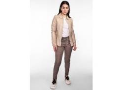 Lederjacke MAZE "42020134" Gr. L, beige (sand) Damen Jacken Lederjacken von Maze