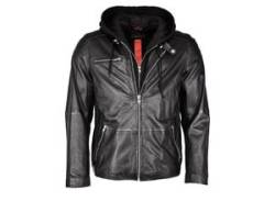 Lederjacke MAZE "42021284" Gr. S, schwarz (black) Herren Jacken Übergangsjacken von Maze