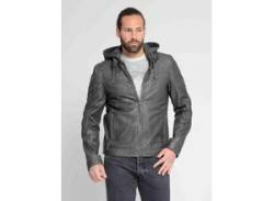 Lederjacke MAZE "42021309" Gr. XL, grau (grey) Herren Jacken Übergangsjacken von Maze