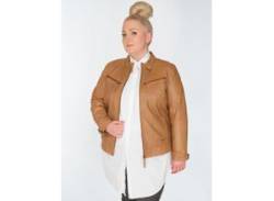 Lederjacke MAZE "42021313" Gr. 44, braun (cognac) Damen Jacken Lederjacken von Maze