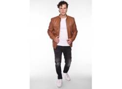 Lederjacke MAZE "4202144" Gr. L, braun (cognac) Herren Jacken Übergangsjacken von Maze