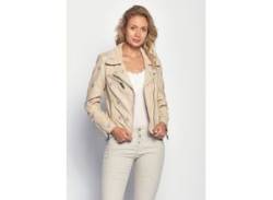 Lederjacke MAZE "Blackridge" Gr. L, beige (cream) Damen Jacken Lederjacken von Maze