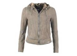 Lederjacke MAZE "Citra" Gr. S, grau (shadow) Damen Jacken Lederjacken von Maze